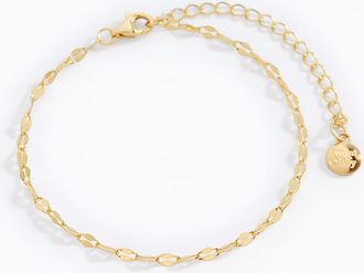 Mint & Lily Petal Chain Bracelet in 18K Gold Over Sterling Silver at Nordstrom, Size 6