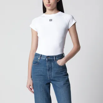 Loewe Small-fit white T-shirt in cotton blend