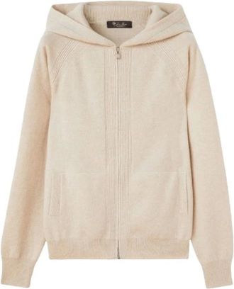 Loro Piana Merano Bomber - Knitwear - Mujer - Beige - M