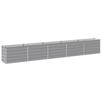 vidaXL Cama De Jard&iacute;n Elevada Gris 400 X 40 X 55 Cm Vidaxl