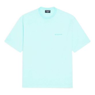 Balenciaga Logo T-Shirt Medium Fit Mint Tint 612966TLVB93062