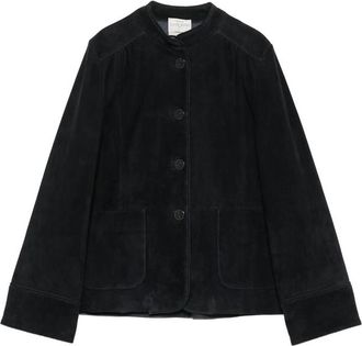 Forte_Forte Suede Mandarin-collar Jacket