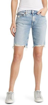 AG - Adriano Goldschmied Nikki Ripped Denim Bermuda Shorts in Apparition at Nordstrom Rack, Size 23