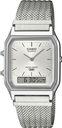 Casio Vintage Analog/Digital Bracelet Watch, 38.8mm &times; 29.8mm in Silver at Nordstrom