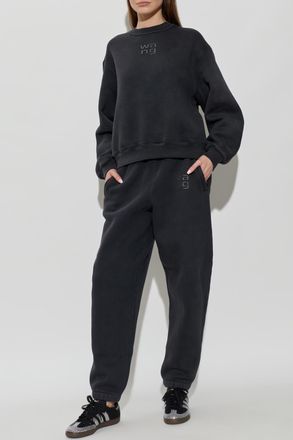 Alexander Wang Sweatshirt With Logo, Womens, Grey