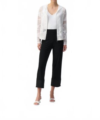 Joseph Ribkoff Silky Knit And Memory Straight Pants In Midnight