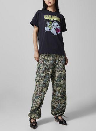 Ganni Womens Tapestry puff pant