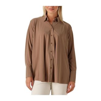 JapanTKY Japan Tky, Dames, Blouses & Shirts, Bruin, Maat: L Polyamide