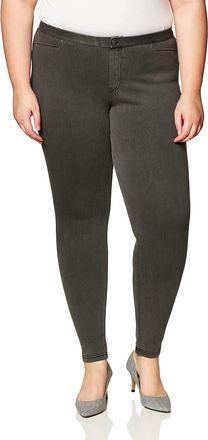 Hue Womens Super Smooth Denim Legging, Cast Iron Wash, Large