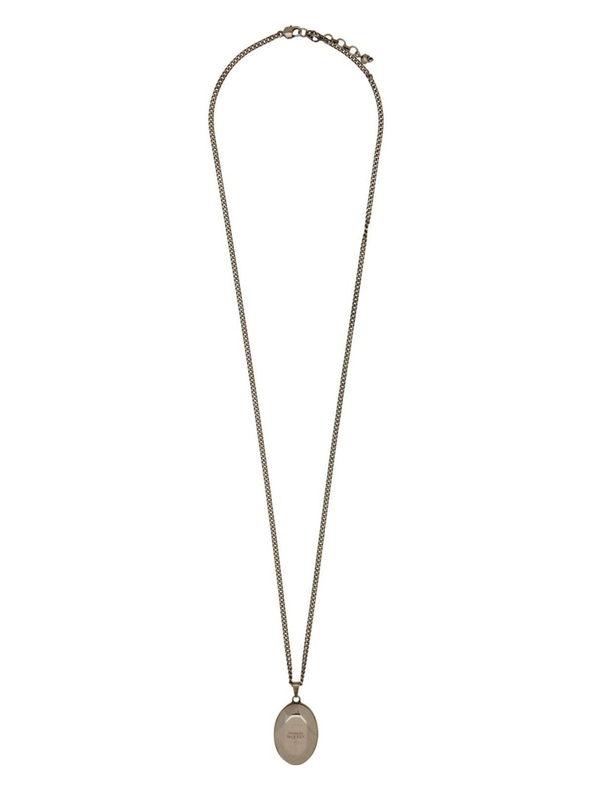 ネックレス・チョーカー Alexander Mcqueen Skull Necklace In Palladium Alexander McQueen Skull necklace in palladium | TheDoubleF