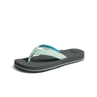Reef Zehentrenner REEF REEF CUSHION BREEZE, Damen, Gr. 36, grau (grau, mint), Synthetik, Schuhe Zehentrenner