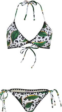 Brigitte Set bikini con stampa - Bianco