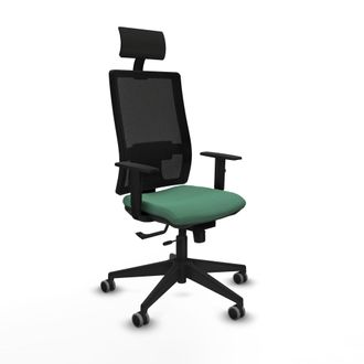 Piqueras y Crespo Silla De Oficina Con Cabecero Piqueras Y Crespo 1d066g1 Verde Esmeralda