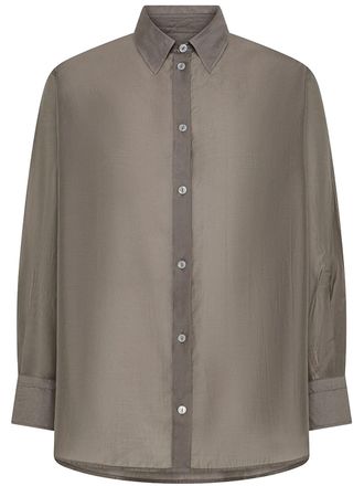 Cruna Loose-Fitting Three-Quarter Sleeve Cuffed Shirt