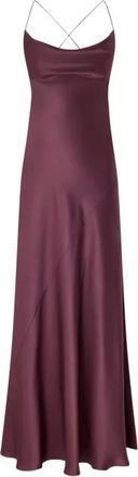 Pinko Farro Dress - Dames - Avondkleed - Rood - L - Polyester - Kleedjes