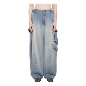 Alaia Dames, Jeans, Blauw, Maat: S Katoen