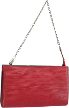 Louis Vuitton Pre-owned Vintage Clutch - Dames - Pre-owned - Rood - Maat: ONE Size Leer