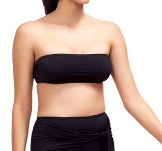 Sauipe Swimwear Giovanna Bandeau Bikini Top In Black