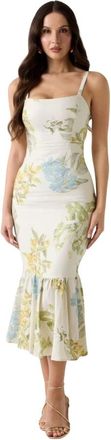 Guess Rory Jurk - Dames - Casual kleedjes - Beige - XS - Linnen - Kleedjes