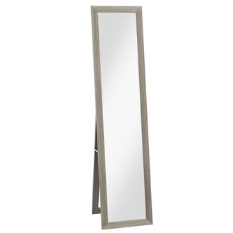 HOMCOM Full Length Mirror - Farmhouse Wall Mirror - Hanging & Freestanding | TJ Hughes