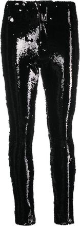 Isabel Marant Black Madilio sequined trousers