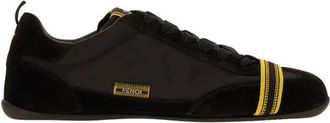 Fendi Wrap Trainers - Dames - Sneakers - Zwart - 40 EU - Leer - Schoenen