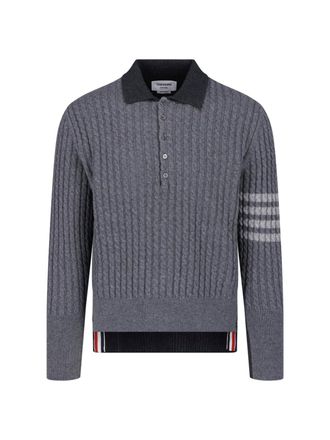 Thom Browne Polo In Lana Vergine