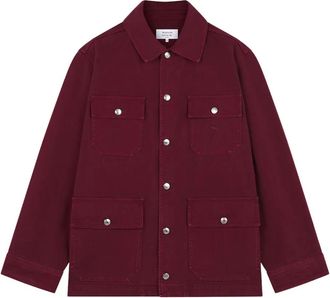 Maison Kitsuné pockets cotton shirt jacket - Red
