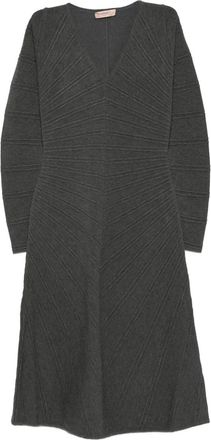 Twin-Set Abito corto con scollo a V - Grigio