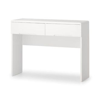 Julian Bowen Manhattan Dressing Table With 2 Drawers 1m White - Julian Bowen | TJ Hughes