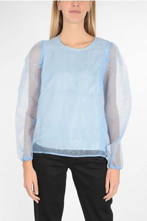 Baum Und Pferdgarten organza MIA mandarin collar blouse size 46