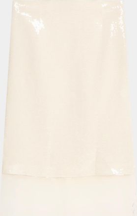 Frame Denim The Sequin Silk Midi Skirt