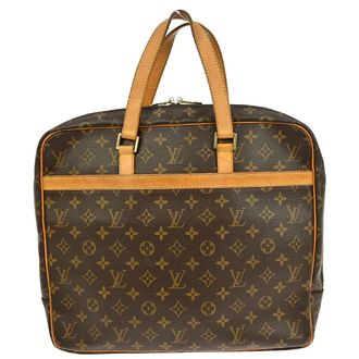 Louis Vuitton Porte-Documents Pegase Bag Monogram Canvas Brown Canvas Briefcase Bag (Pre-Owned)