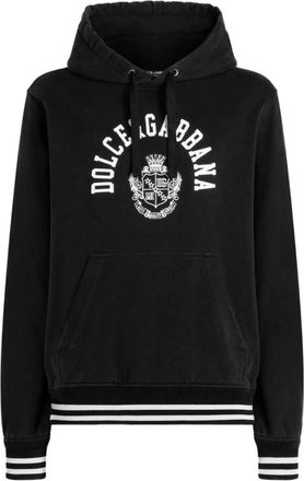 Dolce & Gabbana Sweaters Zwart - Heren - Hoodies - Zwart - M - Nylon - Hoodies & sweatvesten
