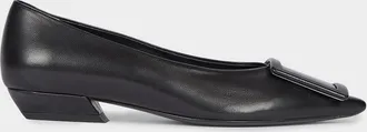 Roger Vivier Leather Ballerina Flats