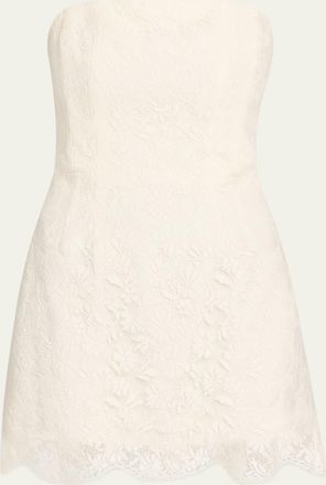 A.L.C. Eliana Strapless Lace Mini Dress
