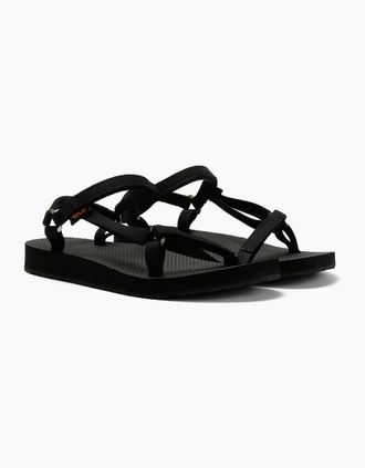 Teva Womens Teva Original Universal Slim Womens Black Sandals - Size: 3