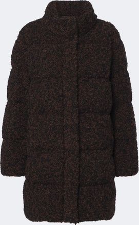 Moncler Remarquable boucl&eacute; down coat