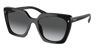 Prada PR 23ZSF Asian Fit Polarized 1AB5W1 Womens Sunglasses Black Size 55