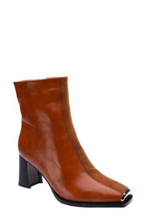 Ninety Union Tempo Tipped Block Heel Bootie in Tan at Nordstrom Rack, Size 12 M