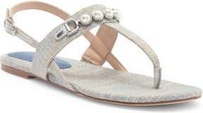 Stuart Weitzman Perla T-Strap Sandal in Atlantic Blue at Nordstrom Rack, Size 8.5