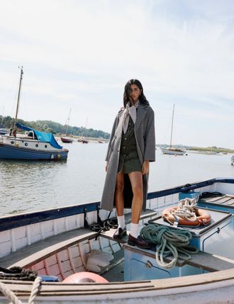 Nobody's Child Black And Brown Houndstooth Relaxed Coat