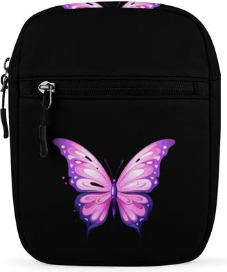 Generic Butterfly Crossbody Bag Adjustable Satchel Cute Shoulder Bag Lightweight Sling Bags