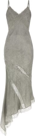 Andamane Gray Viscose Long Womens Dress