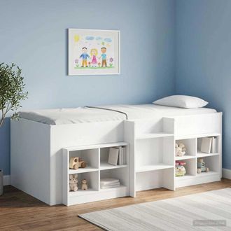 vidaXL Vidaxl Armadietto Per Letto 2 Pz Bianco 66 X 33 X 48 Cm