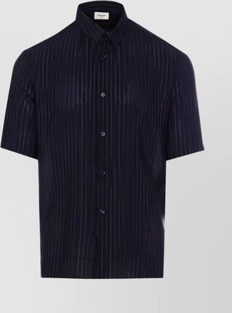 Saint Laurent shirt striped silk button-down collar