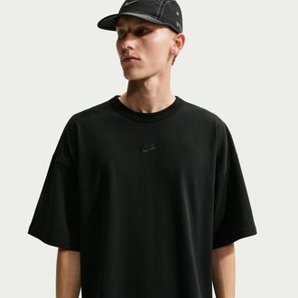 Nike Mens Nike Sportswear Premium Essentials Oversized T-Shirt in Black | IH1129-010