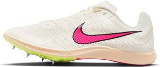 Nike Nike Unisex Zoom Rival Distance Running Shoe, Sail Fierce Pink Lt Lemon Twist, 9 UK