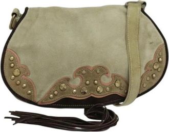 Miu Miu Pre-owned Suede shoulder-bags - Dames - Vintage Schoudertas - Grijs - ONE Size - Su&egrave;de - Vintage