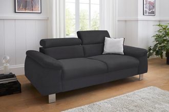 Cotta Polstergarnitur »Komaris, B: 193 bzw. 100 cm« Set, Set: 3er-Sofa & Hocker, mit Kopfteilverstellung